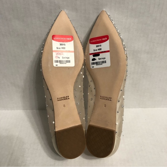 Badgley Mischka Women's Babette Pointed Embellished Flats 8 NIB - Picture 11 of 12